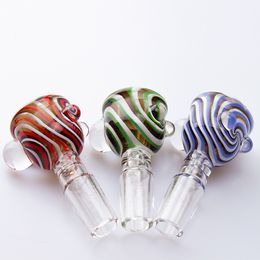 CSYC G054 perruque Wag fumer Pipe bols 14mm 19mm mâle Dab plate-forme barboteur tuyaux verre eau Bong outil gros point large alésage bol en verre