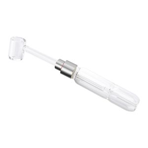 CSYC NC023 Glazen water Bongs Dab Rig Rookpijpen 510 Quartz Banger Nail 45/90 graden Ceramic Tip In-Line PERC Bubbler Pipe Bong