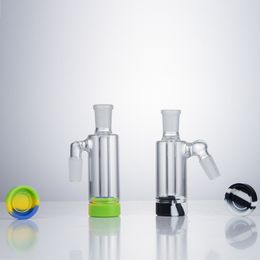 CSYC P045 outil de tuyau de fumée collecteur de cendres pot en silicone 14mm mâle à femelle verre eau Bong barboteur collecteur de cendres 45/90 degrés