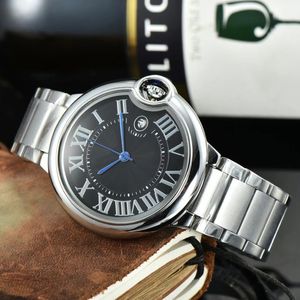 CT Klassiek dames heren automatisch mechanisch hoogwaardig roestvrijstalen saffierlens lederen 33 mm designerhorloge