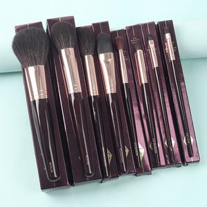 CT – ensemble complet de pinceaux de maquillage, 8 pièces, bronzant, fard à joues, poudre, sculpte, fond de teint, mélangeur pour les yeux, doublure de taches, cosmétiques pour les lèvres, poste gratuit