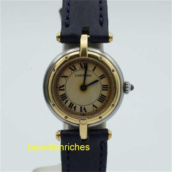 CT Women's Watchs Wristwatch Carters Panther Ronde 1057920 Gold Vintage State Watch 0 31/32 pouces Logo Orinigal FNWS