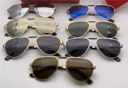 retro merk vintage designer zonnebril voor mannen heren zonnebril voor vrouwen UV400 Beschermende fietsen houten frame Quay Sunwear Rayben bril piloot Cool Style Sunglass