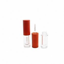 ctainers Lege Lipgloss Basis 1,5 ml Mini Leuke Ronde Vorm Oranje Deksel DIY Make-up Plastic Verpakking Lipgloss Tubes Hervulbare E6bX #