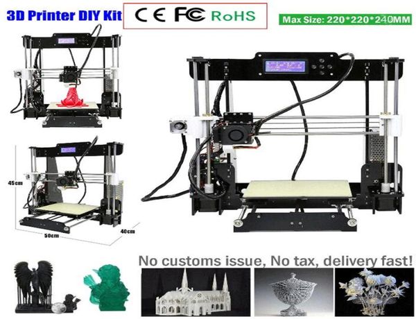 CTC W5 3D Impresora Reprap Prusa I3 DIY MK8 LCD Impresora 3D Drucker Impres.