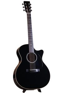 Guitare électrique acoustique Sapele en épicéa noir CTM GPCE