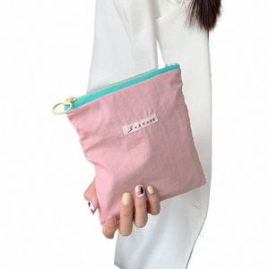 Ctrast Color Mujeres pequeñas bolsas cosméticas Cosméticas portátiles Bolsa de lápiz labial Bag Girls Mini embrague Monedas Bolsos de bolso femenino F4BR#
