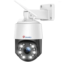 Ctronics réel 4K 8MP 5X Zoom optique caméra IP 3840x2160p UHD 5G WiFi PTZ 360 extérieur CCTV Vision nocturne détection de véhicule humain
