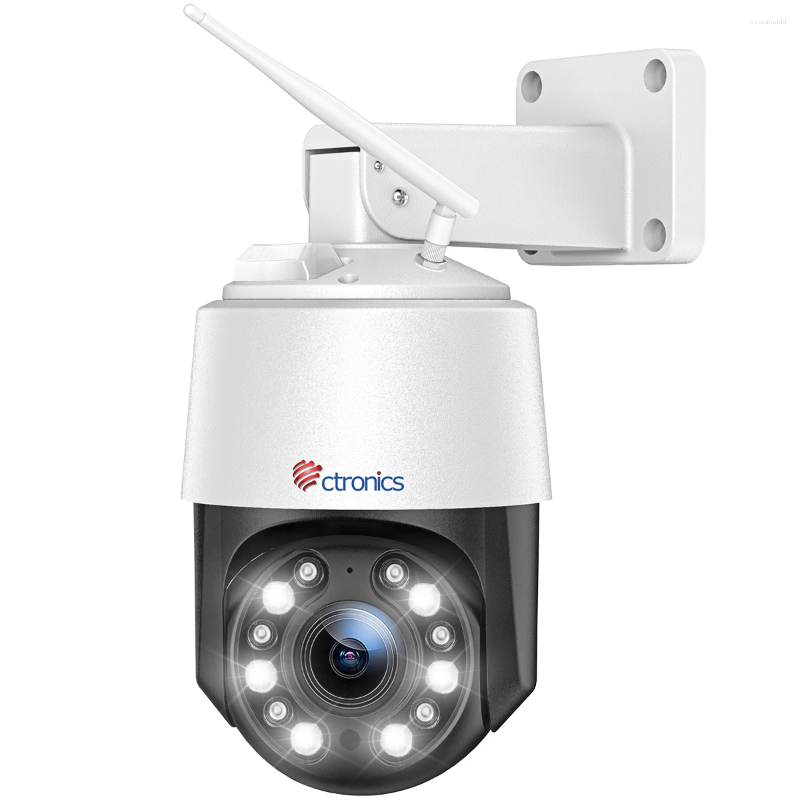 Ctronics Echte 4K 8MP 5X Optischer Zoom IP-Kamera 3840x2160p UHD 5G WiFi PTZ 360 Outdoor CCTV Nachtsicht Erkennung menschlicher Fahrzeuge