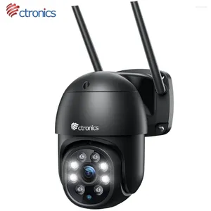 Ctronics-cámara IP WiFi para exteriores, vigilancia 2K, 4MP, seguimiento inteligente, visión nocturna, Audio bidireccional, protección de seguridad CCTV