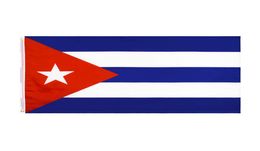 Bandera nacional de Cuba para decoración, venta al por menor, fábrica directa, entera, 3x5 pies, 90x150cm, pancarta de poliéster, uso interior y exterior 4023925