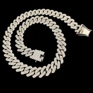 Cuba ketting mannelijke trend hiphop eenvoudige 14 mm ketting mannen en vrouwen diamantvormig Europa en de Verenigde Staten Set diamant Accessori284o