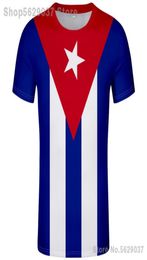 Cuba T-shirt DIY Numéro de nom sur mesure Tshirt Nation Flags Country espagnol Cu Ernesto Guevara Print Po Cuban Vêtements 22076580908