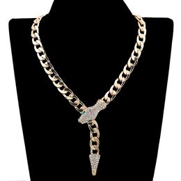 Collier de tennis de chaîne cubaine Style Instagram Collier personnalisé bijoux chaîne cubaine Hip Hop Full diamant magnétique boucle