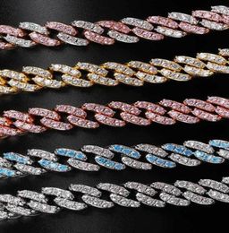 Kubanische Gliederkette, Designer-9-mm-Zirkonia-Halskette, Schmuck, europäisch-amerikanischer Hip-Hop, galvanisierte Halskette für Männer und Frauen, Party, wh6628151