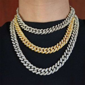 Cubaanse link China Hiphop Rap Miami Cuban ketting Diamant grote goudketting ketting Cubaanse ketting Cubaanse link Moissanite hanger Moissanite Chain