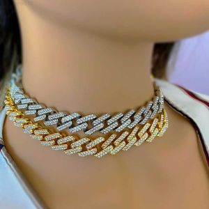 Cuban Link ketting voor vrouwen Mossanite Hiphop Jewelry 925 Silver Choker Iced Out Miami Cuban Link Chain