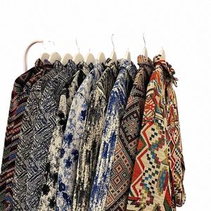 Cubain Vintage chemise en laine lâche printemps vêtements japonais Harajuku style ethnique artiste Lg chemise à manches veste hommes vêtements k6zu #
