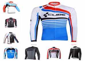 Cube Team à vélo à manches longues Jersey Pro 8 Colors Mtb Racing Vêtements Men de vélo de vêtements Cycle de vêtements Cycle de montagne