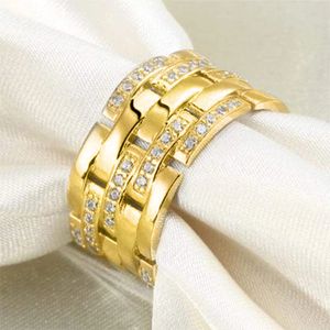Kubieke zirkonia vingerringen band charme designer sieraden brede diamant cz ringen voor dames man hiphop mode sieraden cadeau