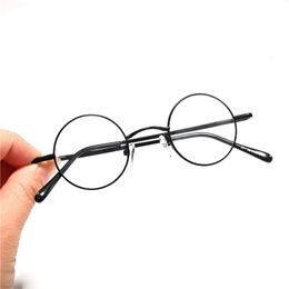 Cubojue kleine ronde myopia -bril 38 mm bril frames mannelijke vrouwen optische bril 0 tot -1000 hoog recept bijziend 240514