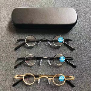 Cubojue Small Round Reading Lunes 100 150 200 250 300 Glass Lens Nerd Spectacles Spectacles Clôles Frames 240415