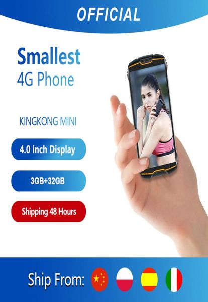 Cubot KingKong MINI 4quot QHD 189 teléfono resistente impermeable 4G LTE DualSIM 3GB 32GB Android 90 teléfono inteligente para exteriores Compact9341317
