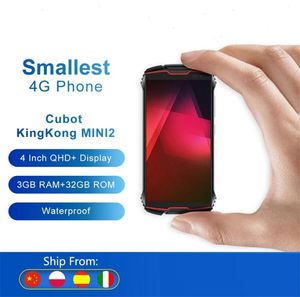Cubot Kingkong Mini2 Smartphone 4inch QHD -scherm Waterdicht 4G LTE DUALSIM Android 10 3GB32GB 13MP Camera Mini Cellphone8874526