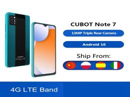 Cubot Note 7 Smartphone Triple caméra 13MP 4G LTE 55 pouces écran 3100mAh Android 10 double carte SIM téléphone portable Face Unlock7122906