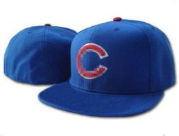Cubs C letra Gorras de béisbol marca más nueva hombres mujeres Gorras Hip Hop Casquette Flat Fitted Hats H237294953