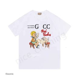 Cucci T-shirt Mens Designer Shirt Womens Luxury T-shirt Brand de mode Shirts Summer Souchés Soules de courtes