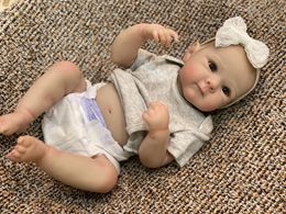 Cuddly Bettie Bebe Reborn Girl Full Full Body Silicone Doll 50cm Collectible Livelike réaliste Reborn Dolls Reborn 240409