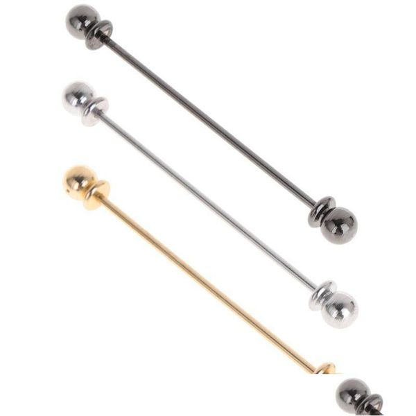 Ensemble de boutons de manchette et pinces à cravate pour hommes, épingles de chemise, fermoir à col, luxe, affaires, broche de mariage, ornement de Bar, livraison directe Dh6X8