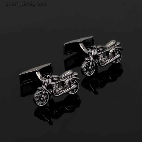 Couchettes 3D Motorcycle bouffon de manchette pour hommes Bottons Bottons Bottons Bottons de haute qualité Bijoux d'entreprise de haute qualité Y240411