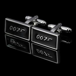 Cuff Links C-Man Luxe Black 007 Jewel Shirt Hen's Brand Cufflinks G220525