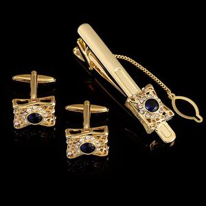 Manchet links manchetingen tie clip set voor mannen luxe goud siery frankrijk geavanceerd shirt zakelijk bruiloft mode sieraden drop levering clas dh9r1