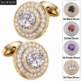 Couchettes Hawson Luxury Cuffushs pour Mensmens Wedding French Dress Shirts Accessoire - Expédition sans Y240411