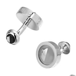 Cuff Links Luxury Designer Brand Link High Quality Bijoux de mode Men Classic Letters Shirt Accessoires Marriage Exquise Drop Deved DH0ZH