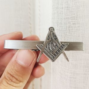 Manchetknopen Masonic 2 Degree Tie Clips Vierkant en Kompas G Vrijmetselarij Bar Vrijmetselaars Fashion Lodge Antiek Zilver Kleur 230710