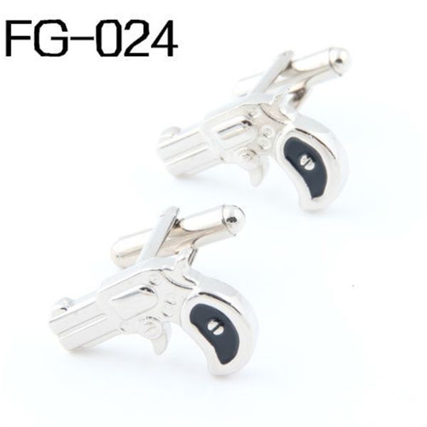 Boutons de manchette Accessoires pour hommes Boutons de manchette de mode Boutons de manchette de haute qualité pour hommes FIGURE FG 024. 2013 Boutons de manchette GUN en gros 230901