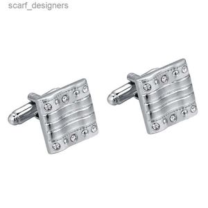 Cuff Links Mens Cufflinks pour rassemblements formels Shirt Tailcoat Cufflinks Mens Business Bijoux Y240411