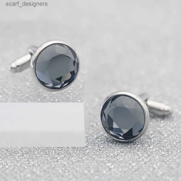 Cuff Links Nouveau arrivée minimaliste et luxueux style cristal coup de manchette de manchette pour hommes accessoires