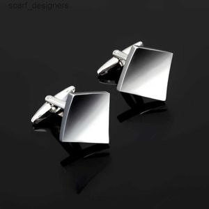Cuff Lien le plus récent carré Simple DesignCuffLink bijoux 316L Fashion en acier inoxydable pour hommes