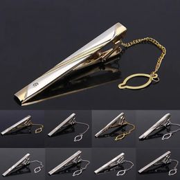 Manchet links zilverachtige tie clip voor mannen klassieke meter clips legering balk kwaliteit email kraag pen pin crystal business corbata 231012