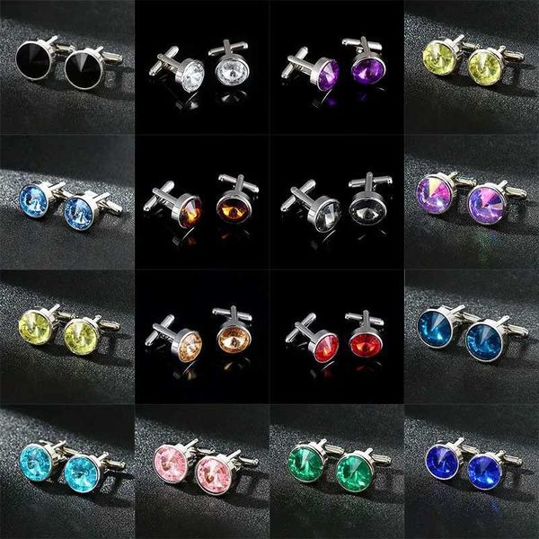 Cuff Links Wholesale Homme Boulin à manchette Personnalisé et à la mode 14 mm Round Cuffers Utilisé pour les souvenirs de boucles de boucles