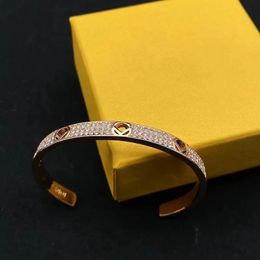 Manchet luxe armband gouden armband voor vrouwen sieraden ontwerpers 18K rose goud verzilverd liefde armband diamanten armbanden mannen sieraden wo