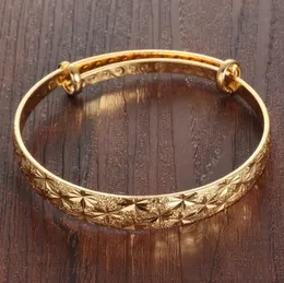 Bracelets de luxe plaqués or véritable, accessoires de bijoux de mariage, ne se décolore jamais, taille réglable