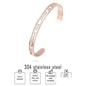 Manchette, elle croyait à la morue, il a donc fait le bracelet pour femmes creux en acier inoxydable bracelets de mode drop bijoux livrer dhsz4