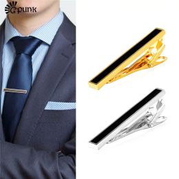 Boutons de manchette de luxe MixColor Design pinces à cravate pour hommes mariage/affaires costumes formels or/couleur meilleurs pinces à cravate en émail T2160G