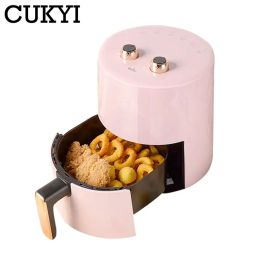 Cukyi 3.7L 1300W Elektrische luchtfriteuse Bakoven Automatische kookmachine Frites Maker Fruitdroger BBQ Tools Olie Vrij 220V